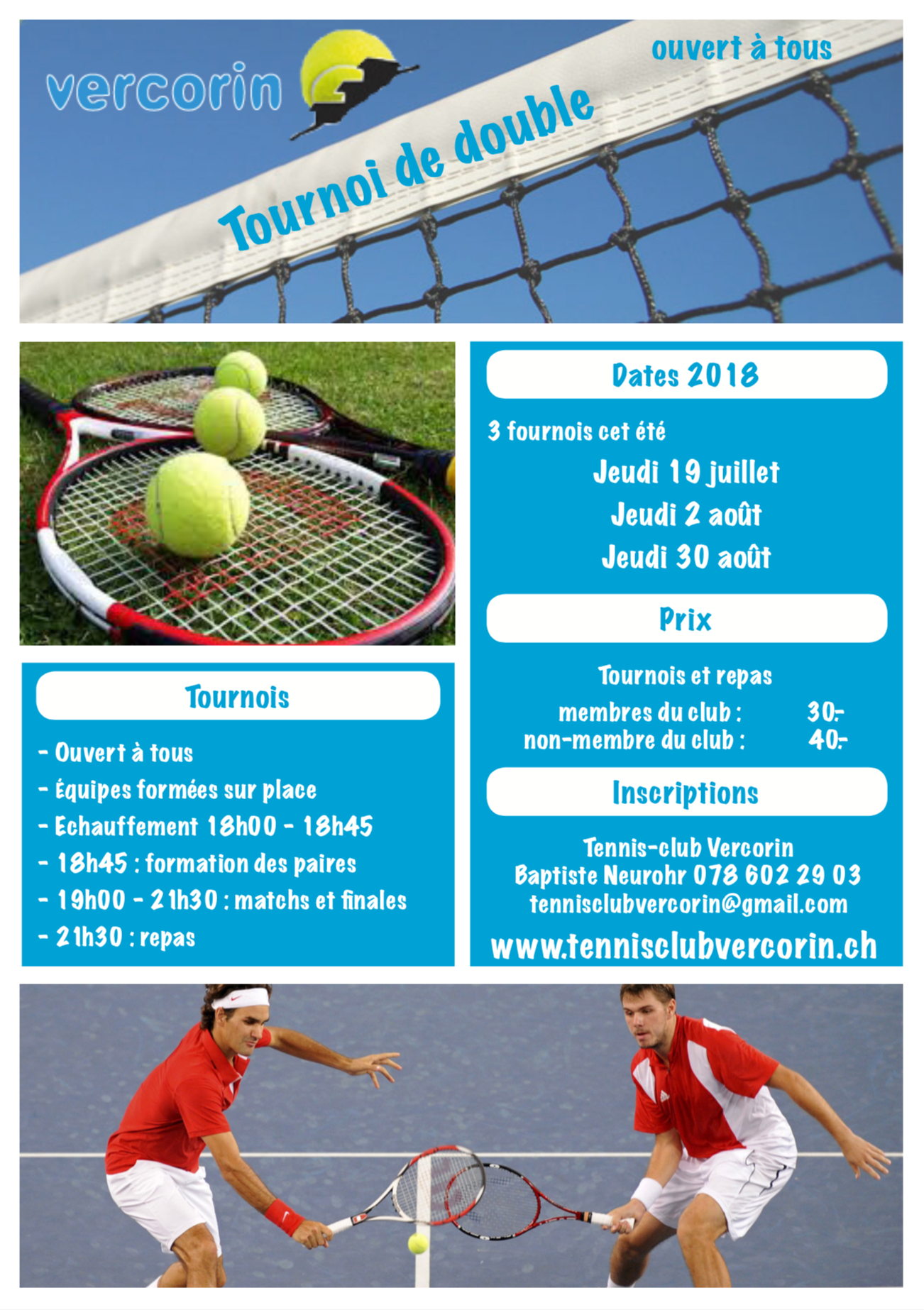 photo tournois de double